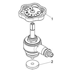 Schlösser Oberteil mit Entleerung, Geradsitz, Marktmodell, mit steigender Spi... SCHLOESSER-0018032500001 4044997173534 (Abb. 1)