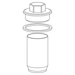 Schlösser Oberteil mit Schmutzfänger, Feinsieb, DN 32, 1 1/4", Messing... SCHLOESSER-0018093200001 4044997173770 (Abb. 1)