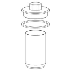 Schlösser Oberteil mit Schmutzfänger, Feinsieb, DN 50, 2", Messing... SCHLOESSER-0018095000001 4044997173817 (Abb. 1)