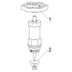 Schlösser Fettkammer-Oberteil für Freistromventil DIN 3502 mit nichtsteigende... SCHLOESSER-0018181500002 4044997124338 (Abb. 1)