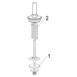 Schlösser Oberteil mit Rückflussverhinderer, DN 40, 1 1/2", Messing, DIN-DVGW... SCHLOESSER-0018204000001 4044997174081 (Abb. 1)
