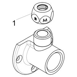 Schlösser Wandscheibe mit Quetschverschraubung, DN 10, 1/2" x 3/8" x 10mm, ve... SCHLOESSER-0018721510001 4044997130360 (Abb. 1)