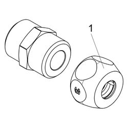 Schlösser Quetschverschraubung auf Nippel mit Außengewinde, DN 10, 1/2" x 1/2... SCHLOESSER-0083871510001 4044997248126 (Abb. 1)