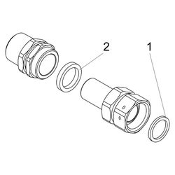 Schlösser Wasserzähler-Anschlussverschraubung, Ausgang mit Dauerdurchfluss Q3... SCHLOESSER-0022052500202 4044997174708 (Abb. 1)