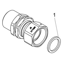 Schlösser Wasserzähler-Anschlussverschraubung, Eingang mit Dauerdurchfluss Q3... SCHLOESSER-0022052500212 4044997133064 (Abb. 1)