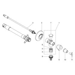 Schlösser Frost-tec Außenarmatur mit Rohrbelüfter und RV, Spannbereich 160-26... SCHLOESSER-0028111550001 4044997134894 (Abb. 1)