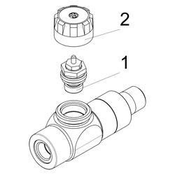 Schlösser Thermostatventil, Durchgangsform, DN 15, 1/2", Edelstahl-Design... SCHLOESSER-0036051590001 4044997175675 (Abb. 1)