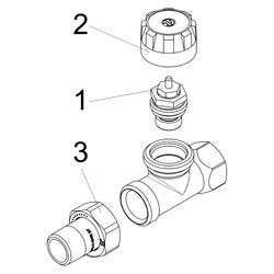 Schlösser Thermostatventil, voreinstellbar, Durchgangsform, DN 20, 3/4", vern... SCHLOESSER-0048052050002 4044997142400 (Abb. 1)