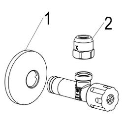 Schlösser Eckventil selbstdichtend, mit Comfortgriff und Quetschverschraubung... SCHLOESSER-0071001050001 4044997145364 (Abb. 1)