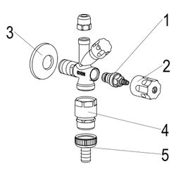 Schlösser Kombi-Eckventil selbstdichtend, mit Rohrbelüfter, Schlauchverschr. ... SCHLOESSER-0071171550001 4044997210314 (Abb. 1)