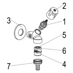 Schlösser Geräteschrägsitzventil mit Rohrbelüfter, Schlauchverschraubung und ... SCHLOESSER-0071651550001 4044997145579 (Abb. 1)