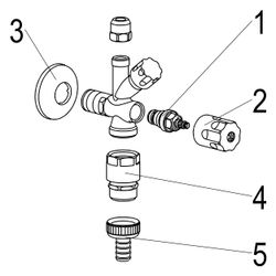 Schlösser Kombi-Eckventil selbstdichtend, mit Rohrbelüfter, Schlauchverschr. ... SCHLOESSER-0071751550001 4044997145586 (Abb. 1)