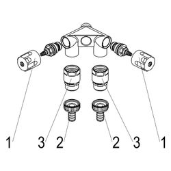 Schlösser Waschgeräte-Doppelventil mit Rohrbelüfter, Schlauchverschraubung un... SCHLOESSER-0071891550001 4044997186718 (Abb. 1)