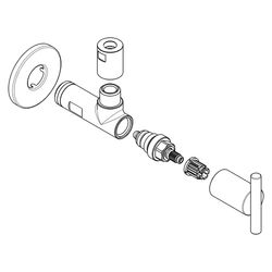 Schlösser Design-Tec Eckventil selbstdichtend, Sparta, 1/2", Chrom hochglanz,... SCHLOESSER-0072361550001 4044997186947 (Abb. 1)