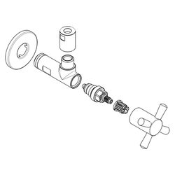 Schlösser Design-Tec Eckventil selbstdichtend, Starlight, 1/2", Chrom hochgla... SCHLOESSER-0072461550001 4044997181522 (Abb. 1)