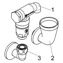 Schlösser Rohrbelüfter Bauform E, 1-fach, Aufputz, 1/2" x 3/4", verchromt, DI... SCHLOESSER-0082011550001 4044997184158 (Abb. 1)