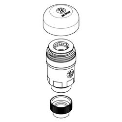 Schlösser Rohrbelüfter Bauform D, ohne Anschlussbogen... SCHLOESSER-0082111551001 4044997201060 (Abb. 1)