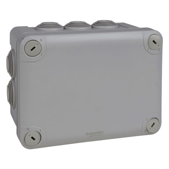 Schneider Electric Abzweigdose Mureva BOX, 150x105x80mm, IP55, Grau, 1 Stück