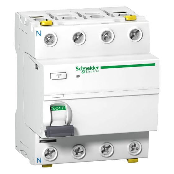 Schneider Electric Fehlerstrom-Schutzschalter Acti9 iID A9Z21425, 4P 25A 30mA Typ A, Weiß