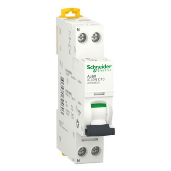 Schneider Electric Leitungsschutzschalter iC40N, 1P+N, 1TE, C 10A, 6kA/10kA