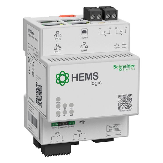Schneider Electric Gateway HEMSlogic PRHEMS04DE, 230V, 4TE, 89,7x71,6x69,4mm