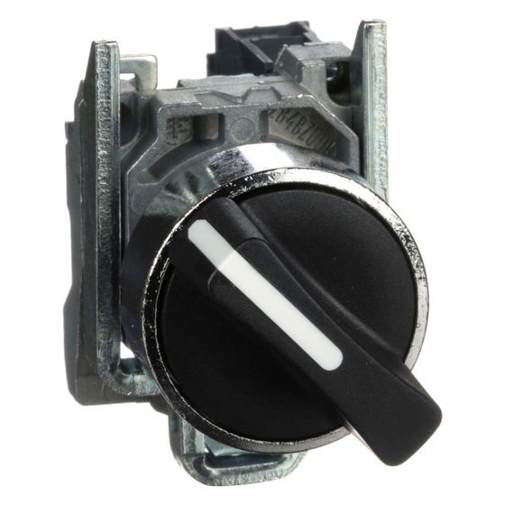 Schneider Electric Wahlschalter Harmony XB4 XB4BD21, 1 Schließer, Metall, Schwarz, 1