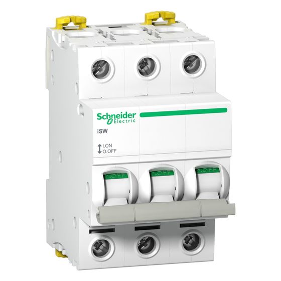 Schneider Electric Lasttrennschalter Acti9 iSW 3P, 100A, 415V, 85x54x73mm, Weiß