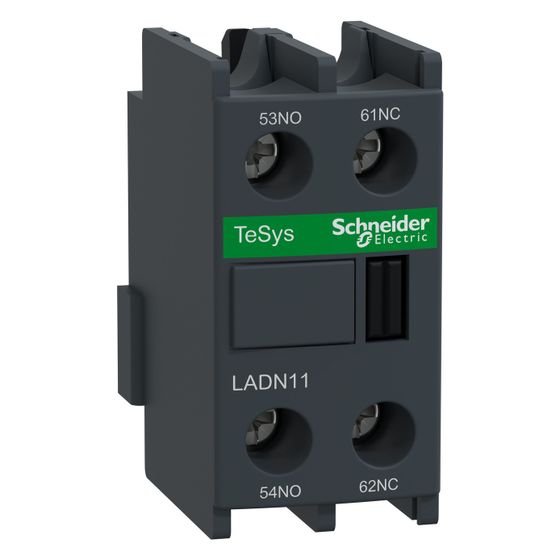 Schneider Electric Hilfsschalterblock TeSys LADN11, 1S+1Ö, 48x26x42mm, Dunkelgrau