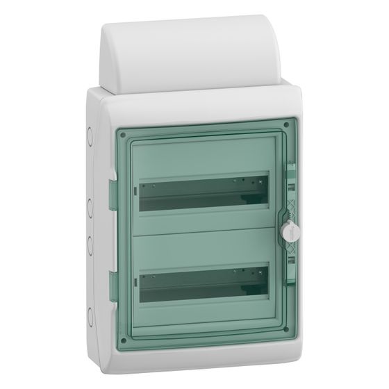 Schneider Electric Feuchtraumverteiler Mureva 13433DE, 24 Module, 556x340x164mm, Kunststoff, Grau