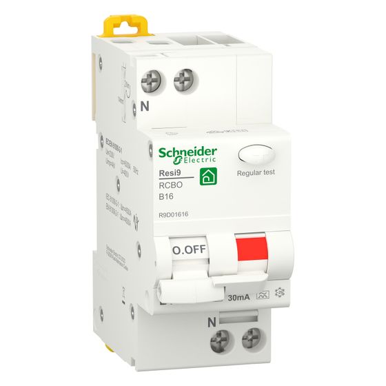 Schneider Electric FI/LS-Schalter Resi9 B16 0,03A, 16A, 6kA, Weiß
