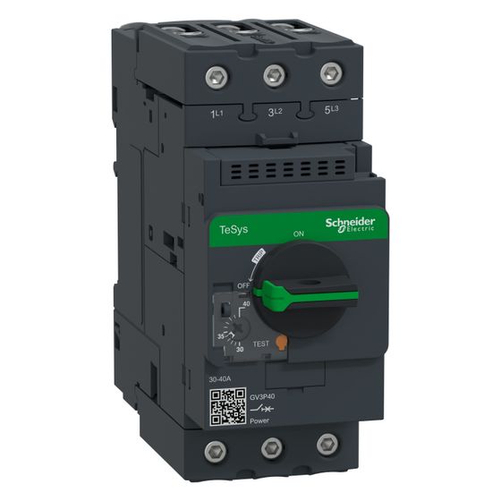 Schneider Electric Motor-Leistungsschalter TeSys Deca GV3P40, 30-40A, 132x55x136mm, Dunkelgrau