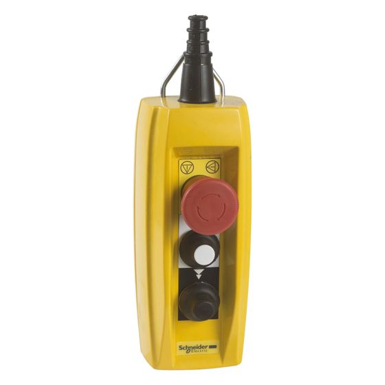 Schneider Electric Pendel-Steuerstation Harmony XACB3291, 2 Befehlsstellen, IP65, Kunststoff, Gelb