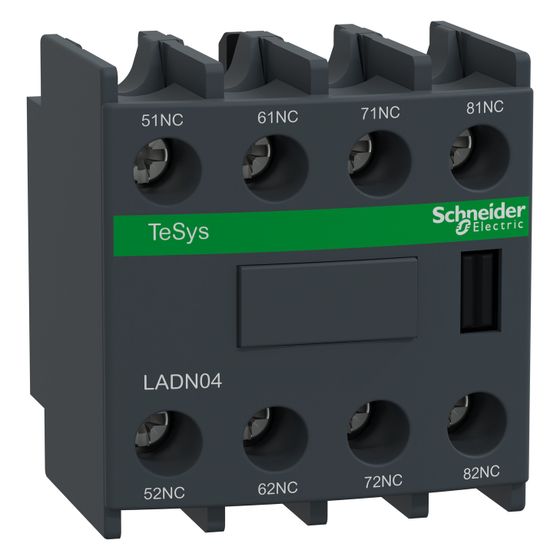 Schneider Electric Hilfsschalterblock TeSys Deca LADN04, 48x44x42mm, Schraubanschluss, Dunkelgrau