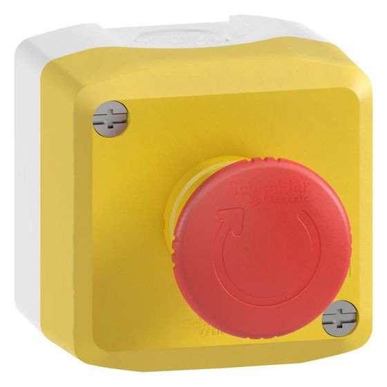 Schneider Electric Komplette Kontrollstation Harmony XALK XALK178F, 2 Öffner, Kunststoff, Gelb/Hellgrau