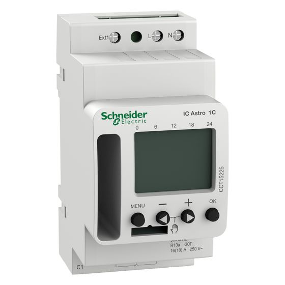 Schneider Electric Dämmerungsschalter IC Astro CCT15225, 230V 16A, DIN-Schiene