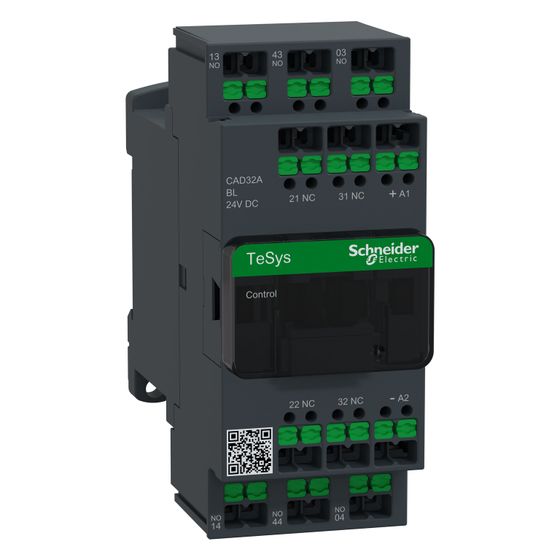 Schneider Electric Steuerrelais TeSys CAD32ABL, 3S+2Ö, 24V DC, 107x45x84mm