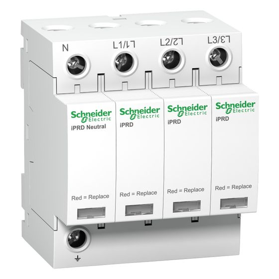 Schneider Electric Überspannungsableiter Acti9 iPRD40, 3P+N, Typ 2, 85x72x69mm, Weiß, A9L40600