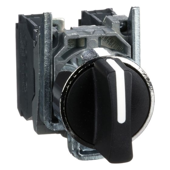 Schneider Electric Wahlschalter Harmony XB4 XB4BD53, 2 Schließer, Metall, Schwarz