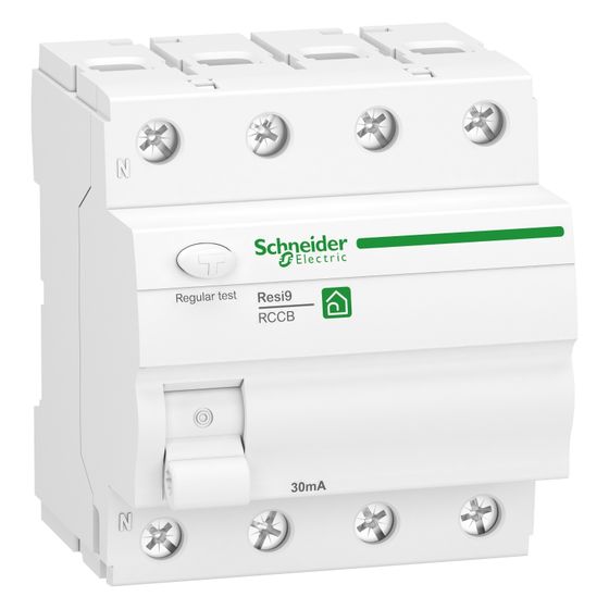 Schneider Electric Fehlerstrom-Schutzschalter Resi9 R9R22463, 4P 63A 0,03A, Weiß
