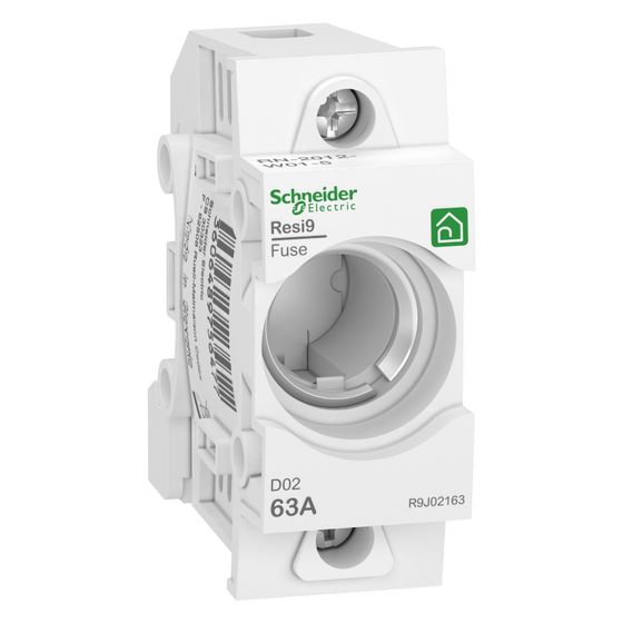 Schneider Electric Sicherungshalter Resi9 D02, 63A 400V, Kunststoff, Weiß