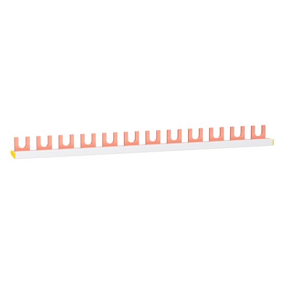 Schneider Electric Phasenschiene Resi9 R9XFH112, 1pol 12TE 63A, Gabel, Weiß
