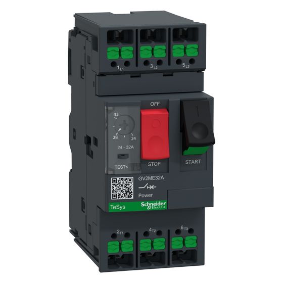 Schneider Electric Motor-Leistungsschalter TeSys Deca GV2ME32A, 24-32A, Dunkelgrau
