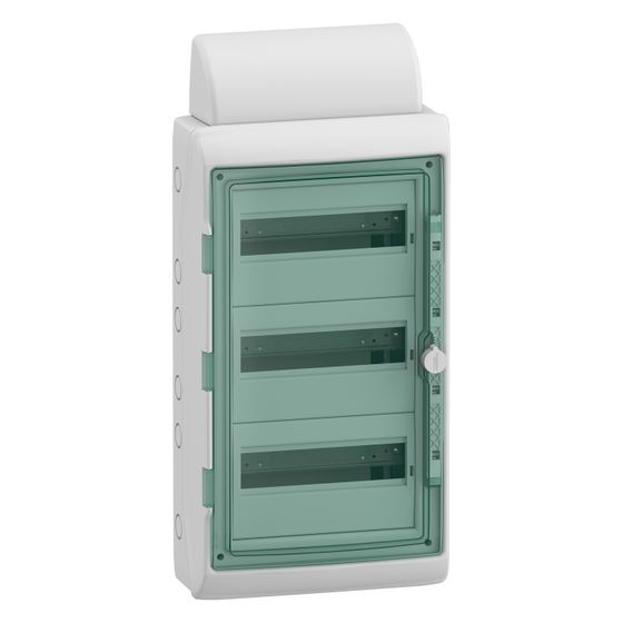 Schneider Electric Feuchtraumverteiler Mureva, 340x707x164mm, IP65, Hellgrau