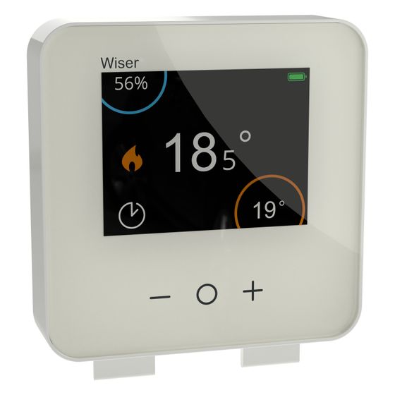 Schneider Electric Raumthermostat Wiser CCTFR6400, 76x76x25mm, Weiß