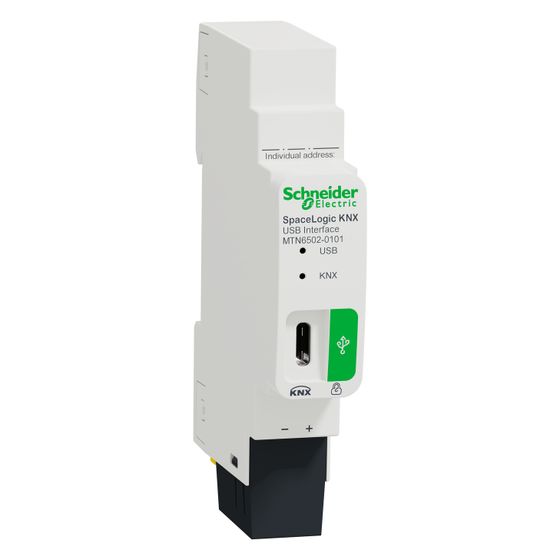 Schneider Electric USB-Schnittstelle SpaceLogic KNX MTN6502-0101, 1 TE, Kunststoff, Weiß
