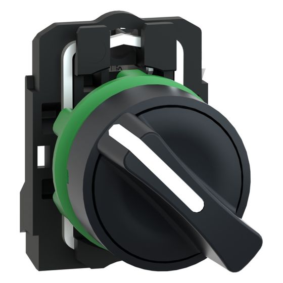 Schneider Electric Wahlschalter Harmony XB5 XB5AD21, 22,5mm, Kunststoff, Schwarz, 1