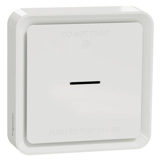 Schneider Electric Rauchmelder Wiser CCT599002, 89x89x33,5mm, Thermoplastisch, Weiß