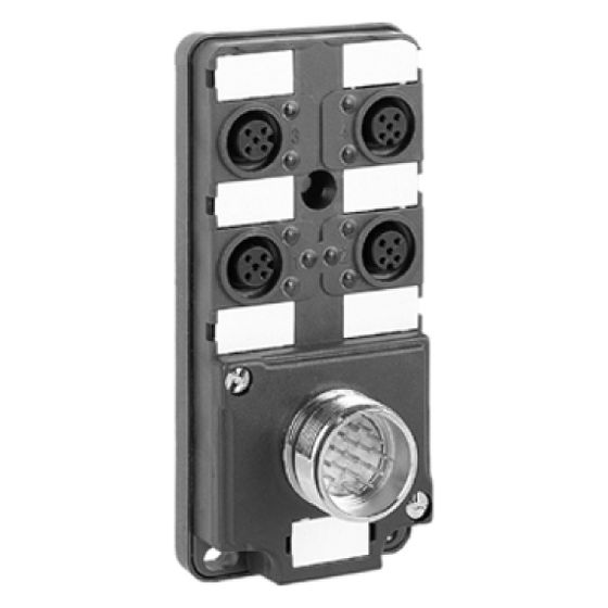 Schneider Electric Passive Verteilerbox Advantys ABE9 ABE9C1241C23, 4 Kanäle, 24V DC, IP67, Kunststoff