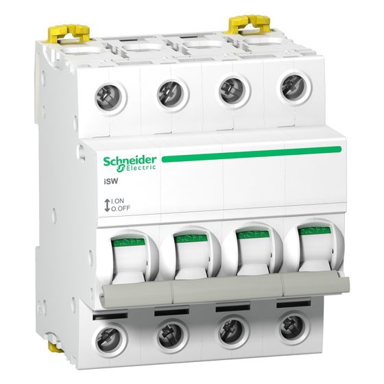 Schneider Electric Lasttrennschalter Acti9 iSW 4P, 63A, 415V AC, 4TE, IP20, Weiß