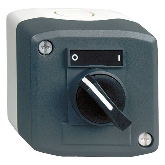 Schneider Electric Komplette Kontrollstation Harmony XALD XALD134, 1 Wahlschalter, Polykarbonat, Dunkelgrau